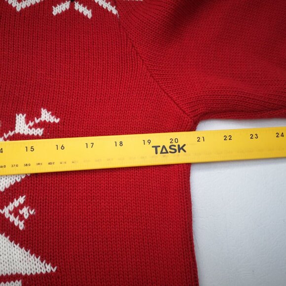 Hundred Percent Authentic Fresh Brand Men's Size Medium Red w/ White Sweater - Picture 8 of 10